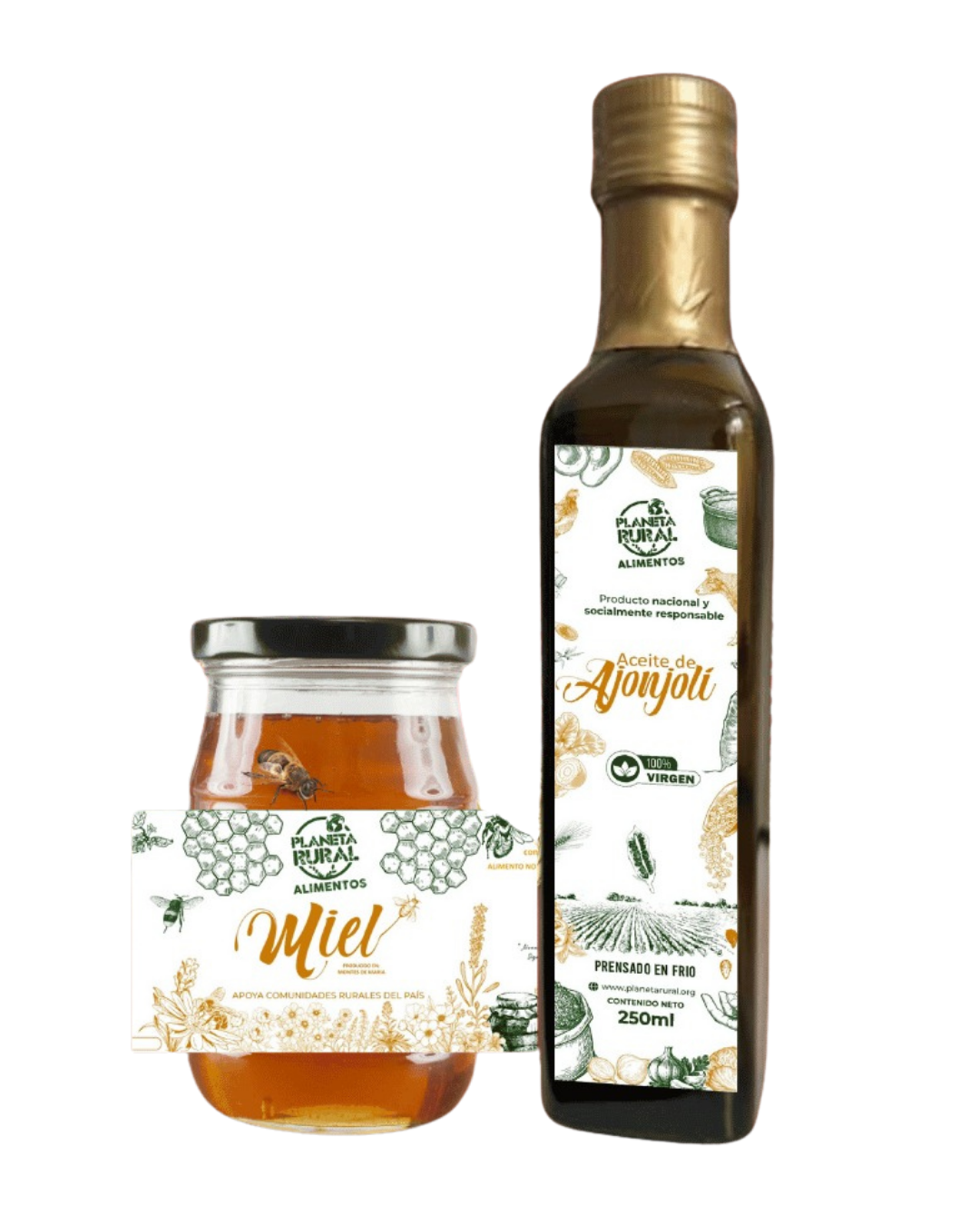 Combo Miel + Aceite de Ajonjolí Planeta Rural Alimentos